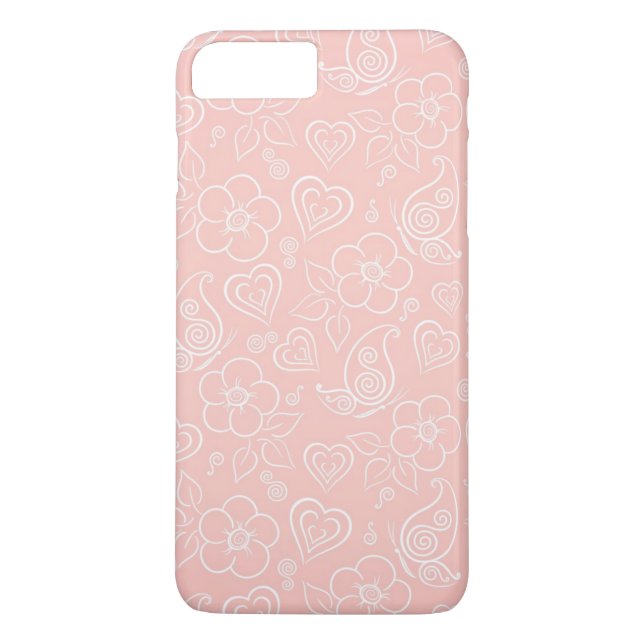 Decorative floral pattern Case-Mate iPhone case (Back)