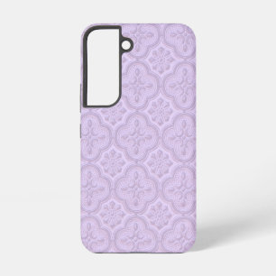 Decorative Floral Pattern In Mauve Samsung Galaxy Case