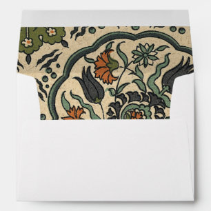 Decorative Floral Persian Tile Design Envelope