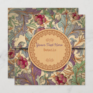 Decorative Floral Save The Date