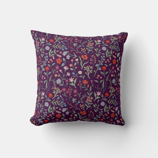 Decorative floral seamless pattern. cushion (Front)