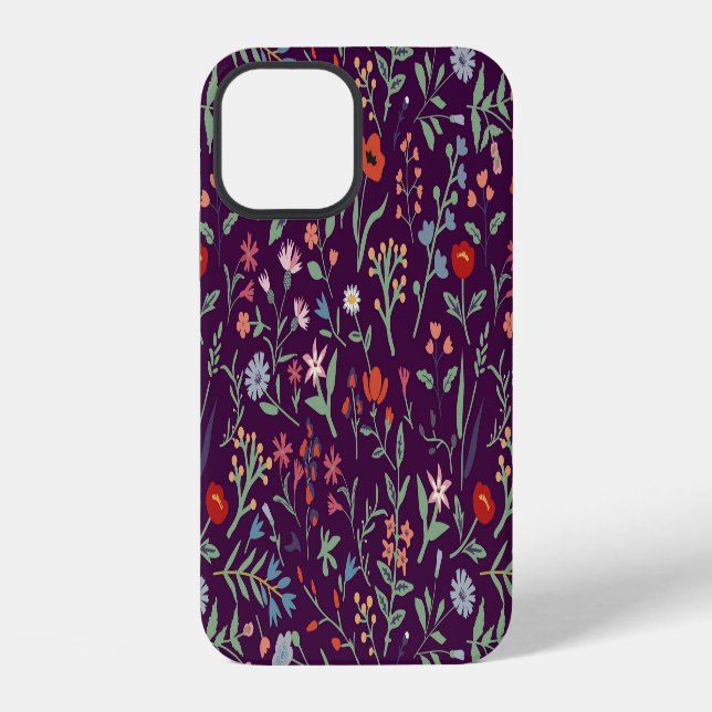Decorative floral seamless pattern. iPhone case (Back)
