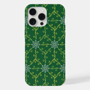Decorative Floral Seamless Pattern iPhone 15 Pro Max Case