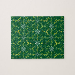 Decorative Floral Seamless Pattern Jigsaw Puzzle