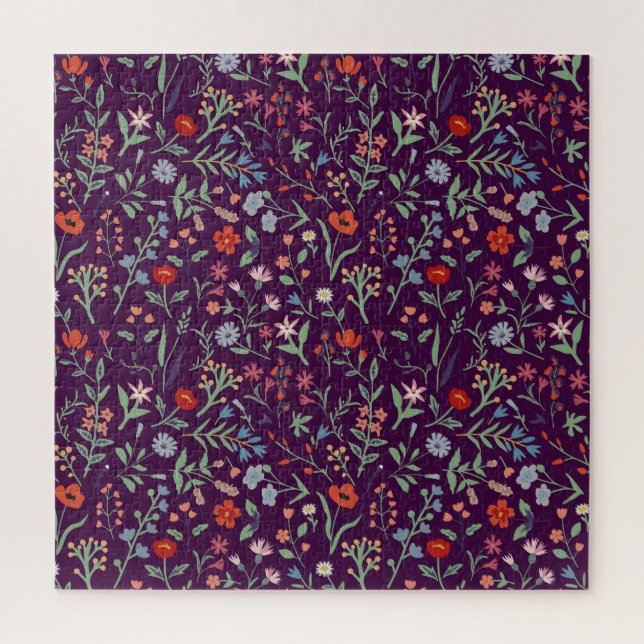 Decorative floral seamless pattern. jigsaw puzzle (Vertical)