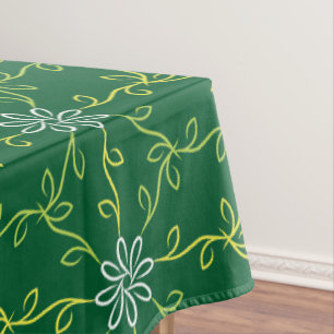 Decorative Floral Seamless Pattern Tablecloth