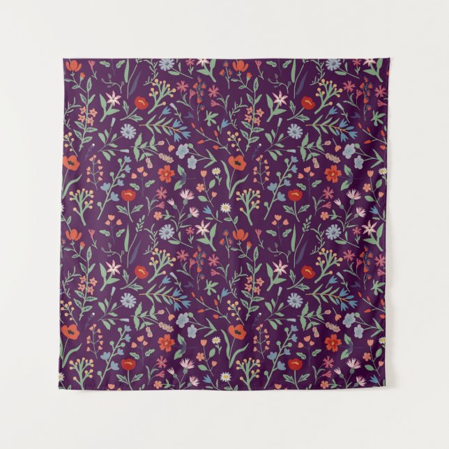 Decorative floral seamless pattern. tapestry (Front)