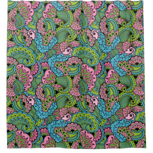 Decorative Floral Shower Curtain