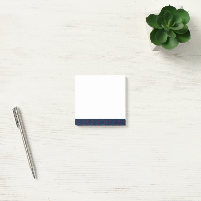 Decorative Floral Tile Pattern Post-it Notes (Office)