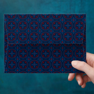 Decorative floral tiles pattern  envelope