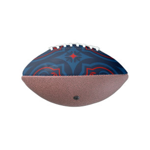 Decorative floral tiles pattern  football