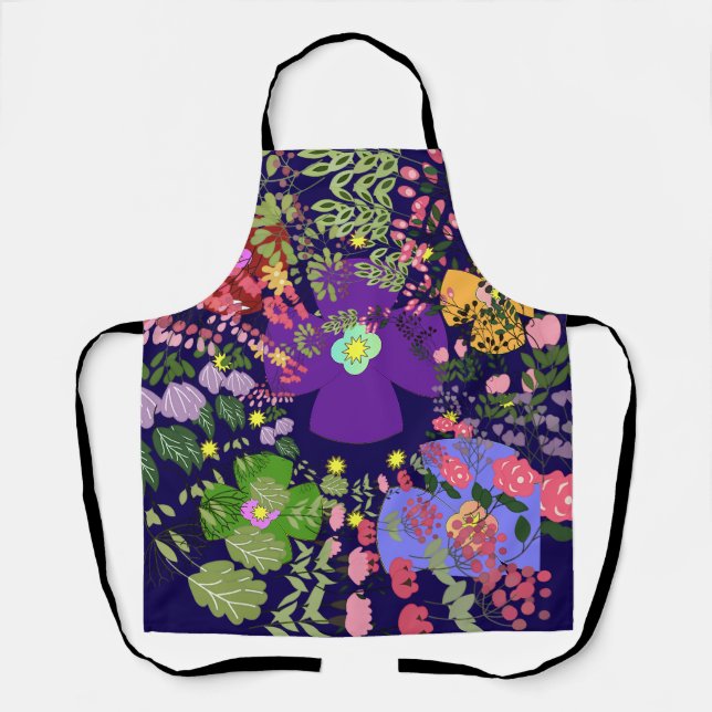 Decorative Florals  Apron (Front)