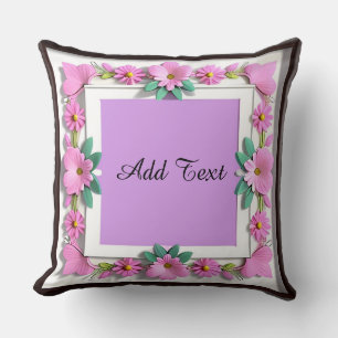 Decorative Flower Frame Cushion