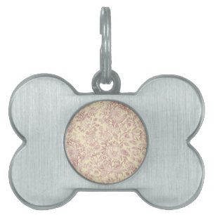 Decorative flowers 18 pet ID tag