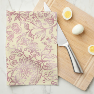 Decorative flowers 18 tea towel