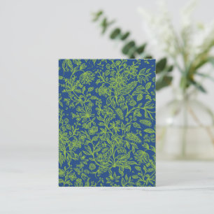 Decorative flowers 6 holiday postcard
