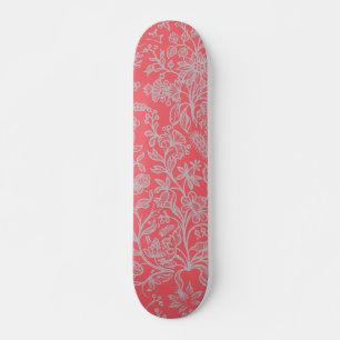 Decorative flowers 9 skateboard