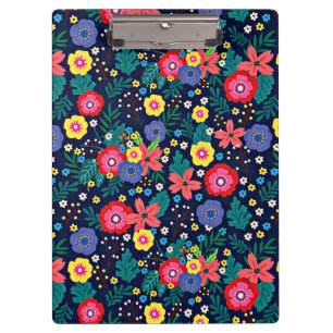Decorative Flowers And Leaves Pattern-48675 Clipboard