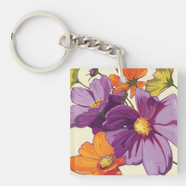 Decorative Flowers Key Ring (Front)