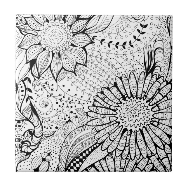 Decorative flowers tile (Front)
