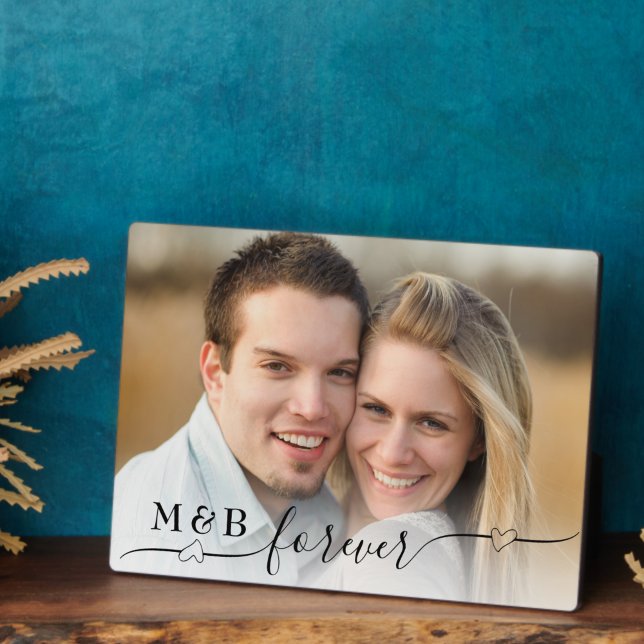 Decorative Forever Monogram 5 x 7 Photo Plaque (Creator Uploaded)
