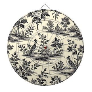 Decorative French toile pattern Dartboard