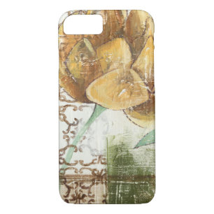 Decorative Fresco Design with Globe Flower Case-Mate iPhone Case