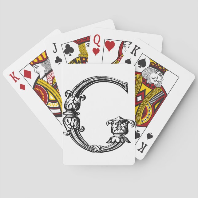 DECORATIVE G PLAYING CARDS (Back)