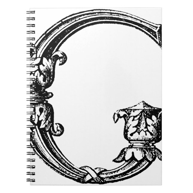DECORATIVE G SPIRAL NOTEBOOK (Front)