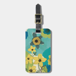 Decorative Garden Flowers Luggage Tag