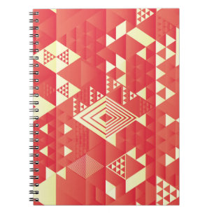 Decorative geometric, abstract vintage elements. notebook