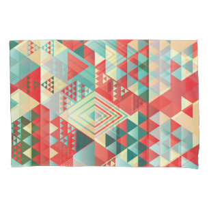 Decorative geometric, abstract, vintage elements. pillowcase