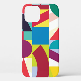 Decorative Geometric Abstract Vintage Pattern iPhone 12 Case