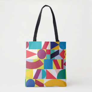 Decorative Geometric Abstract Vintage Pattern Tote Bag