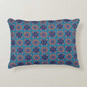 Decorative Geometric Floral Pattern Cushion