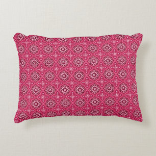 Decorative Geometric Floral Pattern Cushion