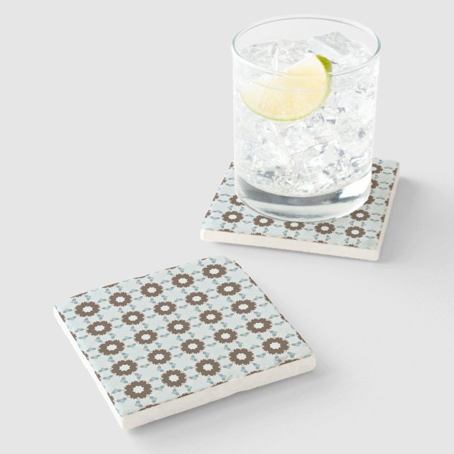 decorative  geometric pattern stone coaster  (Creator Uploaded)