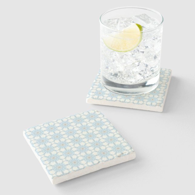 decorative  geometric pattern stone coaster  (Creator Uploaded)
