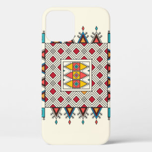 Decorative geometric repeating pattern inspired by iPhone 12 case