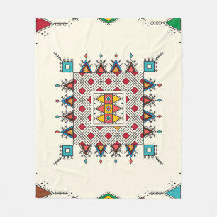 Decorative geometric repeating pattern inspired by fleece blanket