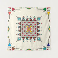 Decorative geometric repeating pattern inspired by