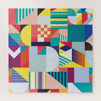 Decorative Geometric: Vintage Abstract Pattern. Jigsaw Puzzle