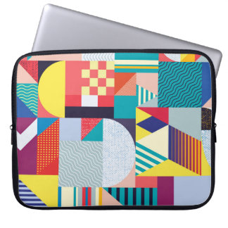 Decorative Geometric: Vintage Abstract Pattern. Laptop Sleeve