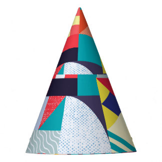 Decorative Geometric: Vintage Abstract Pattern. Party Hat
