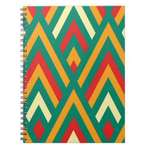 Decorative Geometric: Vintage Abstract Seamless. Notebook