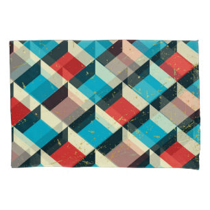 Decorative Geometric: Vintage Artistic Pattern. Pillowcase