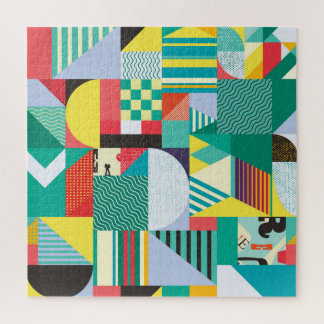 Decorative Geometric: Vintage Pattern Elements Jigsaw Puzzle