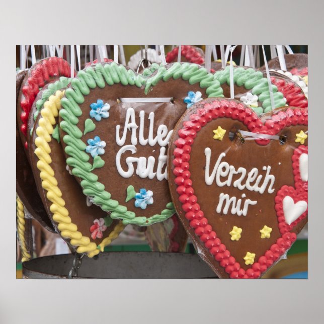 Decorative gingerbread cookies poster (Front)