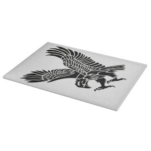Decorative Glass Chopping Board - Eagle