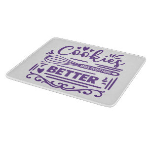 Decorative Glass Cutting Board 12"